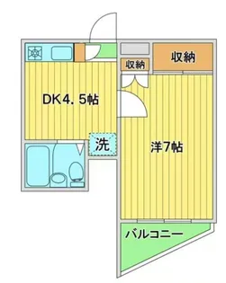 山興弥生町マンション【1階】の間取り