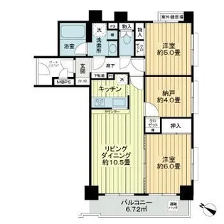 ナイスアーバン武蔵浦和【3階】の間取り