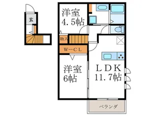 仮)Livra紫竹【2階】の間取り