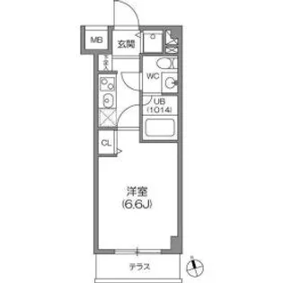 ガーラプレイス八幡山壱番館【1階】の間取り