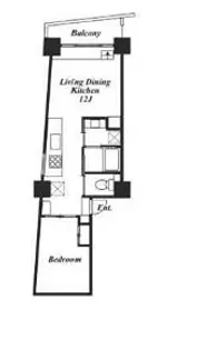 レジディア目黒III【5階】の間取り
