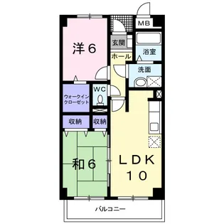 シャトールミエール【1階】の間取り
