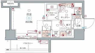 クレヴィスタ横浜【9階】の間取り