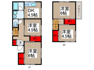 埼玉県久喜市菖蒲町菖蒲【一戸建】の間取り