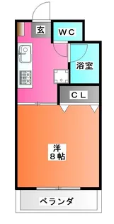 メゾンドマカロン【1階】の間取り