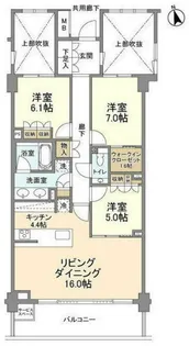 ザ・パークハウス広尾羽澤【2階】の間取り
