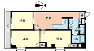 ウインビュ横浜【8階】の間取り