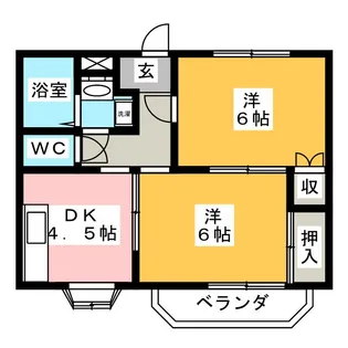 アバンサールプリモA【1階】の間取り