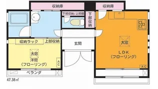 フリーデンハイム3自由が丘【3階】の間取り