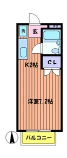 グロウス国立III【2階】の間取り