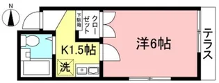 フラットアイエム【1階】の間取り
