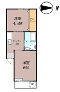 大久保ローヤルコーポ【4階】の間取り