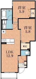 Demeure Crecia II【1階】の間取り
