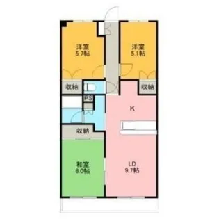 セントラル徳倉【1階】の間取り