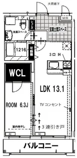 アネシス【1階】の間取り