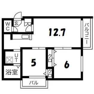 アルシオーネS12【4階】の間取り