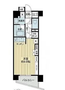 デュオステージ中落合【2階】の間取り