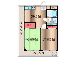 パ-ルハイム【2階】の間取り