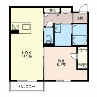 シャーメゾン鳥羽【2階】の間取り