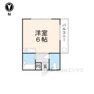 ヴィラ御陵【1階】の間取り
