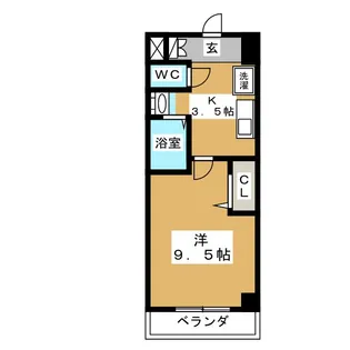 ユース八事【6階】の間取り