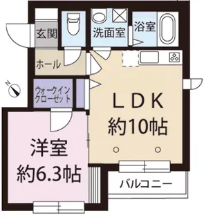 アース クレスト【3階】の間取り