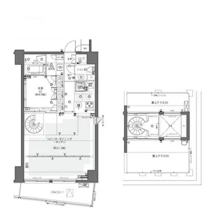 ZOOM都庁前【15階】の間取り