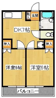 サンライズマンション【3階】の間取り