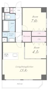 エスペランサ7【2階】の間取り