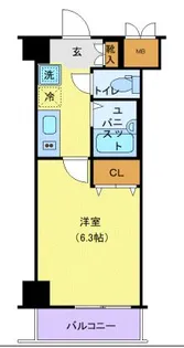 グランヴァン横濱ビアンコーヴォ【3階】の間取り