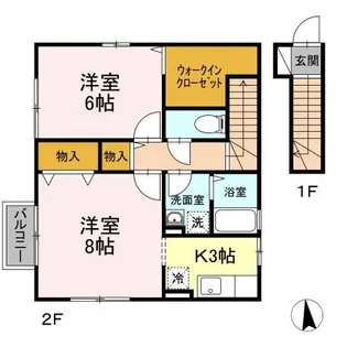 グリーンハウス【2階】の間取り