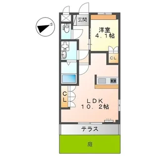 グランドビュー桜ヶ丘【1階】の間取り