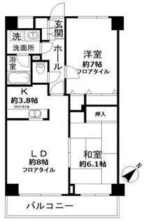 N-flats 横浜大岡【1階】の間取り