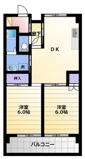 メゾンワシヅ【2階】の間取り