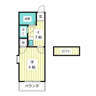 フラッツ本郷【1階】の間取り