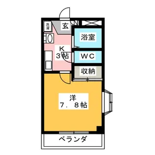 フローラ モリヤマ【2階】の間取り