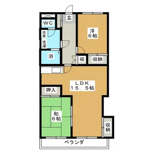 カームヤタ藤第三【3階】の間取り