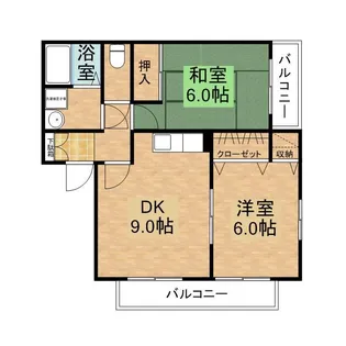 リバーサイドサマーユ【1階】の間取り