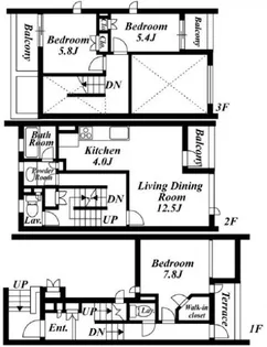 プレミアガーデン本郷 S棟【2階】の間取り