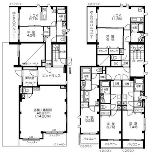 HARU FUNABORI【2階】の間取り