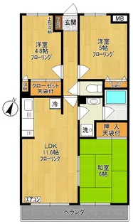 生田グリーンヒルズ【2階】の間取り