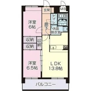 アビタシオン春日【5階】の間取り
