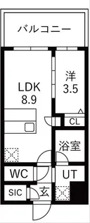 スプランディッド玉造【2階】の間取り