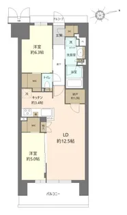 ローレルコート姫路大手前通【14階】の間取り