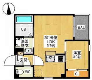 REGALEST 東島田II【2階】の間取り