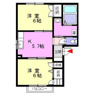 サンライト【1階】の間取り