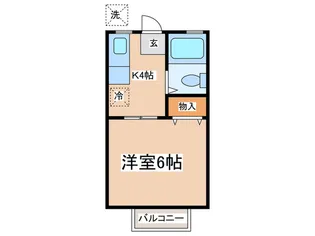 エステートひばり【2階】の間取り