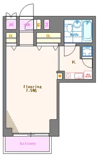GRAZIA方南町【1階】の間取り
