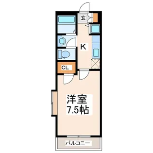 プレステージ上熊本【4階】の間取り