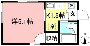 ジュネス経堂【1階】の間取り